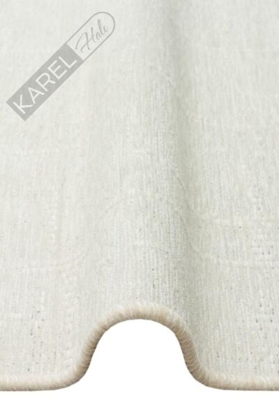LIZA KILIM LIZ 02 WHITE Hav Toz Vermez Kaymaz Tabanlı Yıkanabilir Düz Renk Kilim