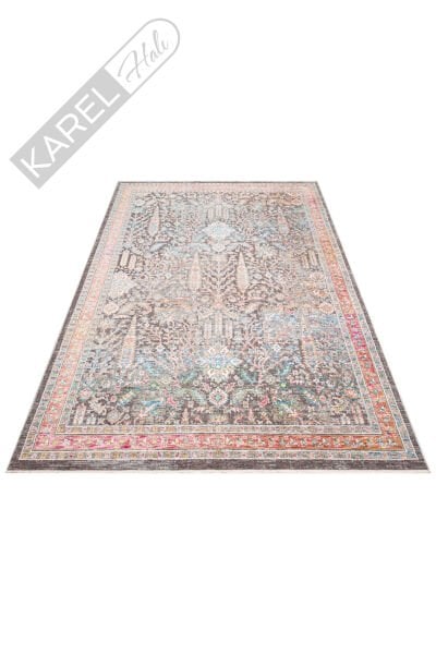 SOFIA SOF 01 MULTY Renkli El Dokuma Uşak Halı Desenlerine Sahip Makine Halısı
