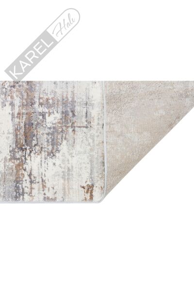 Lagos Lgs 01 Cream Sılver Hav Toz Vermez Antibakteriyel Modern Makine Halısı