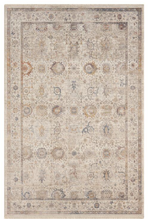 Seyran Halı Ahlat Koleksiyonu 256 Krem Polyester Vintage Halı