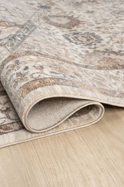 Seyran Halı Asır Koleksiyonu 256 Krem Polyester Vintage Halı