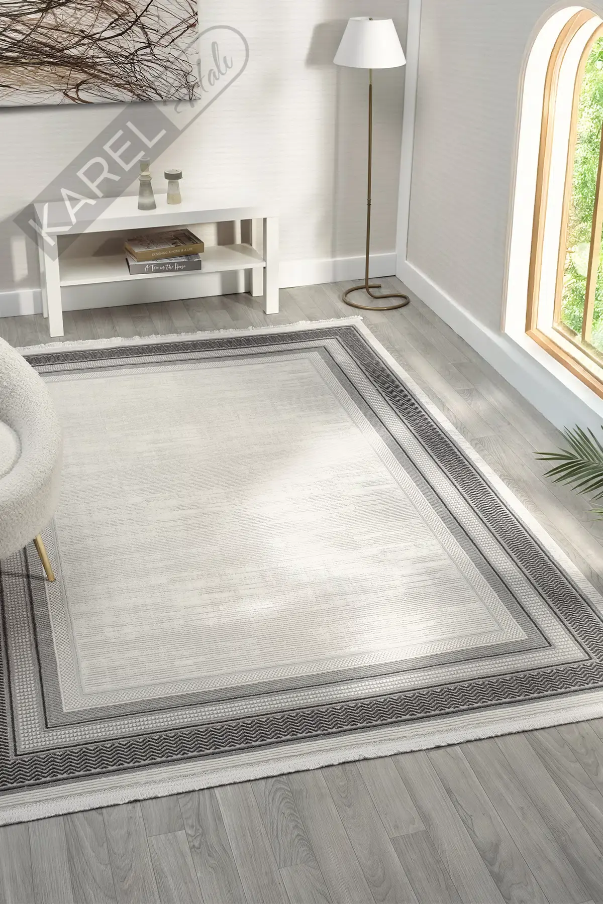 Seyran Halı Zen 7002  Antrasit Akrilik Halı