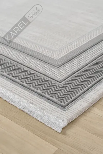 Seyran Halı Zen 7002  Antrasit Akrilik Halı