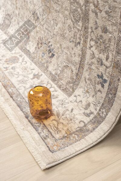 Seyran Halı Asır Koleksiyonu 256 Krem Polyester Vintage Halı