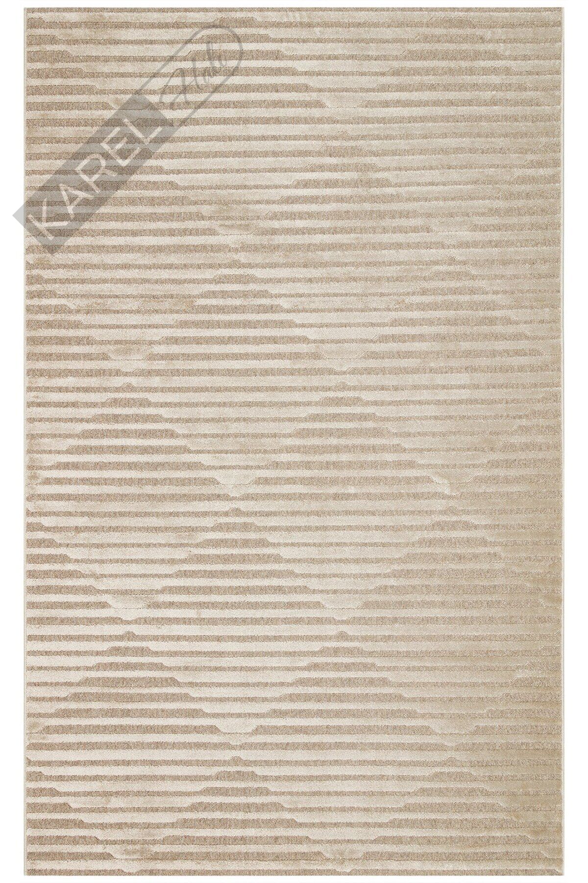ZENITH ZNT 02 LATTE  Yüksek Alçak Dokulu Naturel Yün ve Viskon Modern Dokuma Halı