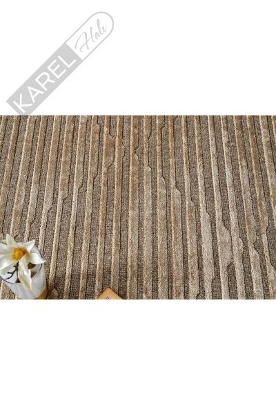 ZENITH ZNT 02 LATTE  Yüksek Alçak Dokulu Naturel Yün ve Viskon Modern Dokuma Halı