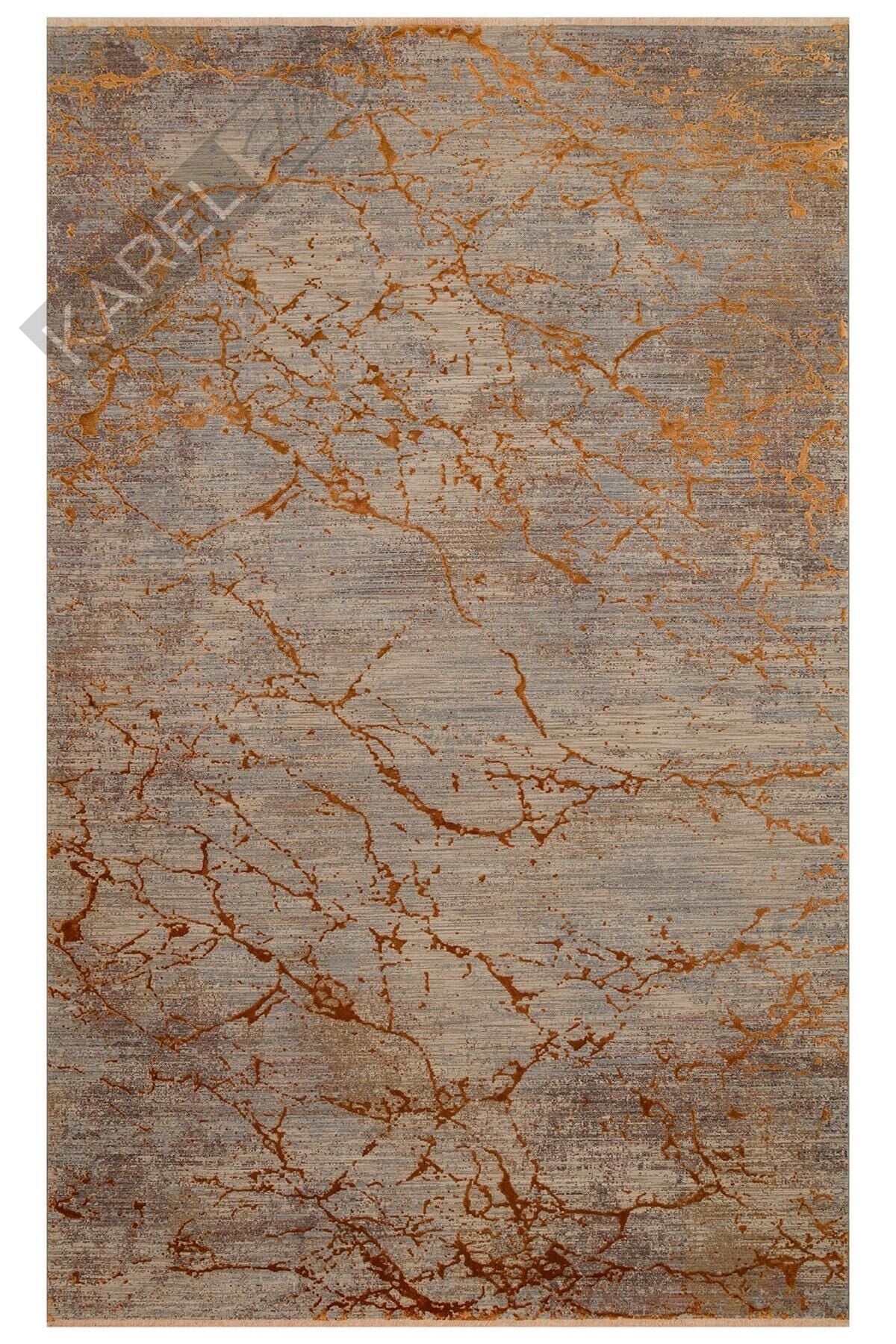 LA PAZ LPZ 01 COPPER Yüksek Alçak Dokulu Yüksek Kaliteli Sık Dokuma Modern Salon Halısı