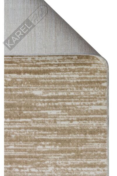 LAGOS XW LGS 19 BEIGE XW  Hav Toz Vermez Eskitme Desenli Modern Makine Halısı