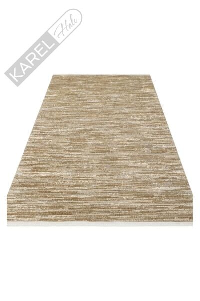 LAGOS XW LGS 19 BEIGE XW  Hav Toz Vermez Eskitme Desenli Modern Makine Halısı