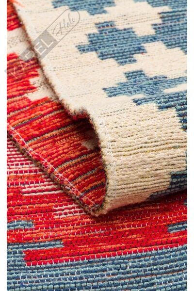 NOMAD NMD 04 NAVY Yıkanabilir, Çift Taraflı Kullanıma Uygun Yumuşak Tuşeli Otantik Kilim