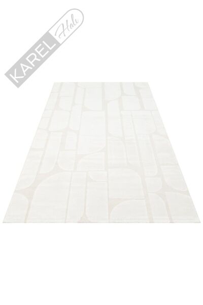 ADEL ADL 04 CREAM Yüksek Alçak Dokulu Yumuşak Tuşeli Modern Makine Halısı