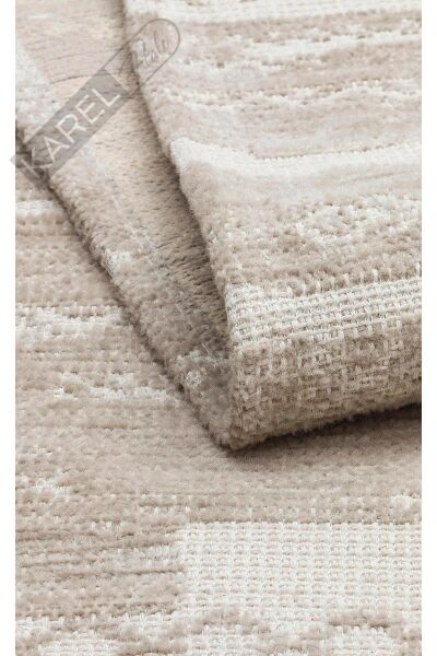 BIGA BG 01 CREAM Hav Toz Vermez Kaymaz Tabanlı İnce Dokuma Modern Halı