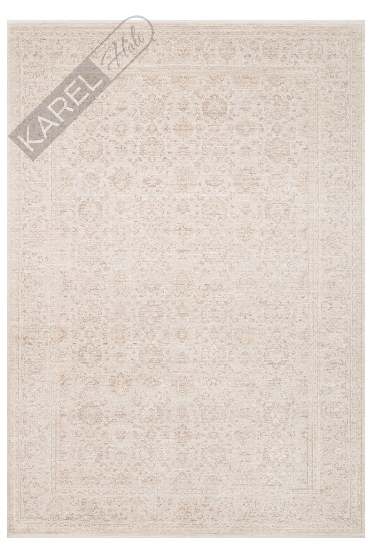 MAHAL MOOD MHL MOOD 02 BEIGE CREAM Klasik Desenli Yüksek Kalite Sık Dokuma Salon Halısı