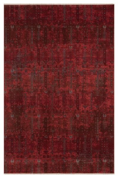 Seyran Halı Ahlat Koleksiyonu 258 Bordo Polyester Vintage Halı
