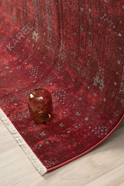 Seyran Halı Asır Koleksiyonu 258 Bordo Polyester Vintage Halı