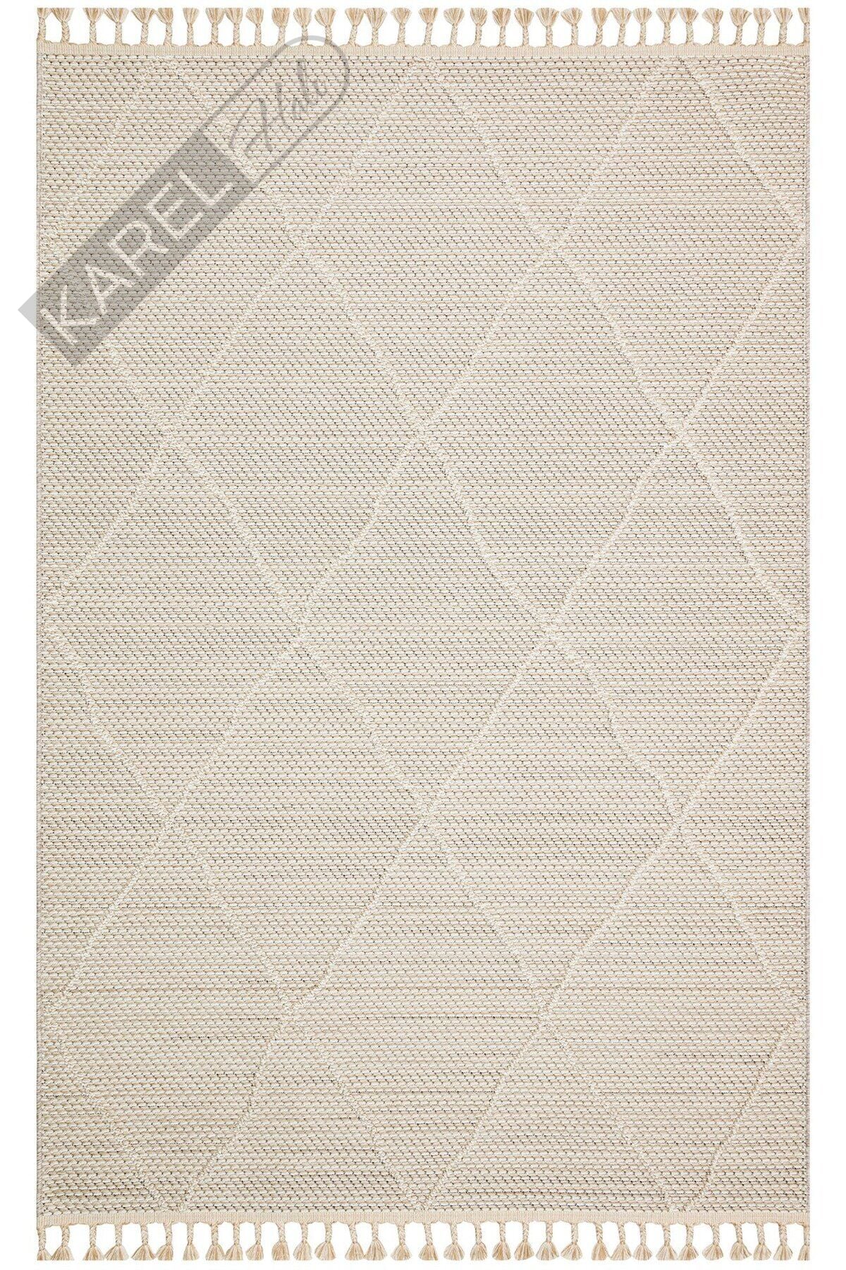 SOHO SH 02 BEIGE  Hav Toz Vermez Hasır Dokuma Modern Makine Halısı