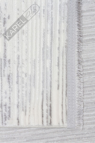 NORA NOR 03 SILVER Hav Toz Vermez Yıkanabilir Kaymaz İnce Dokuma Modern Halı