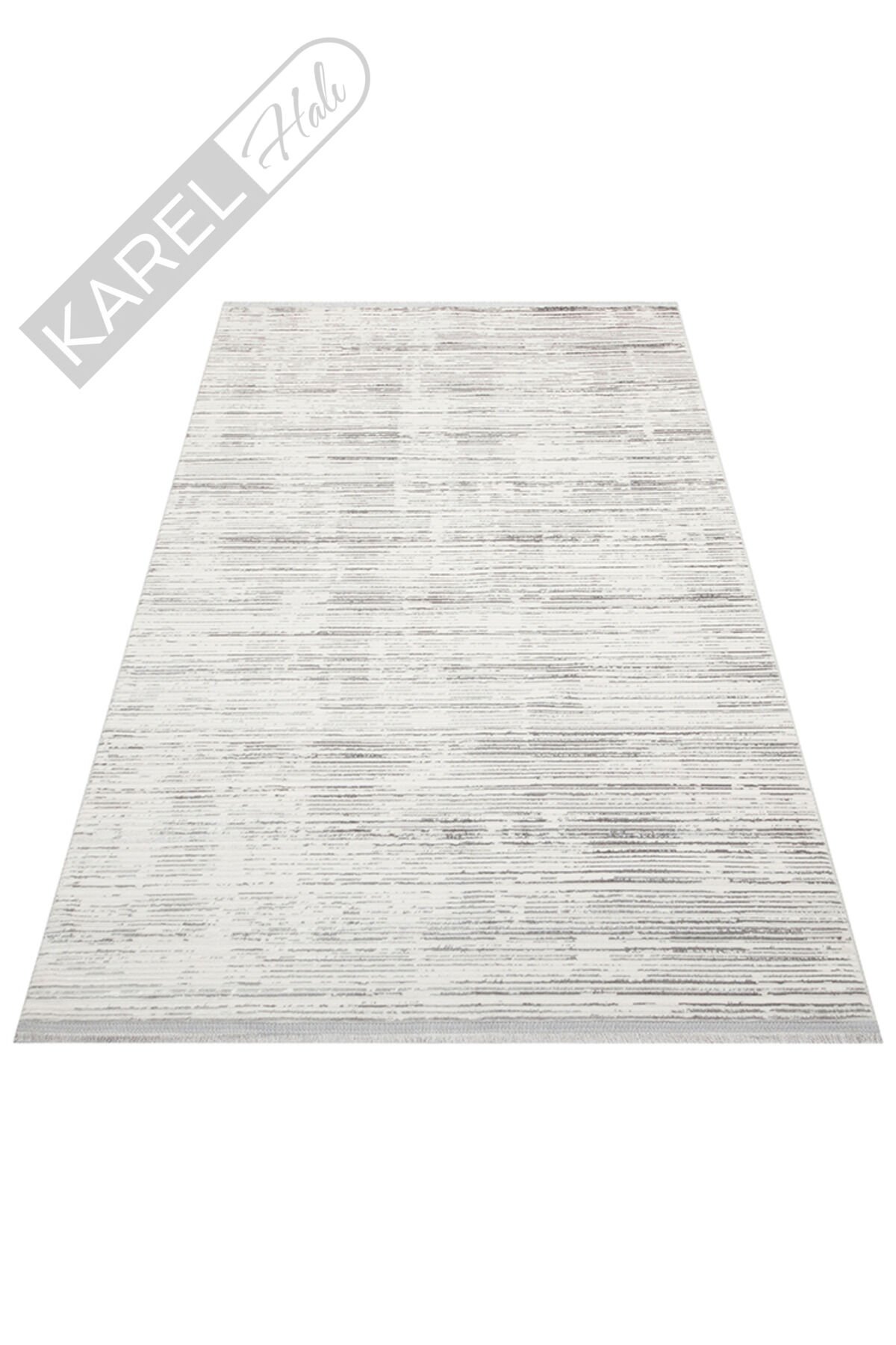 NORA NOR 03 SILVER Hav Toz Vermez Yıkanabilir Kaymaz İnce Dokuma Modern Halı