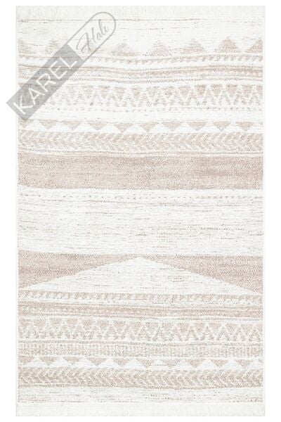 ARYA AR 06 NATURAL Yıkanabilir Çift Taraflı Modern Desenli Dokuma Kilim