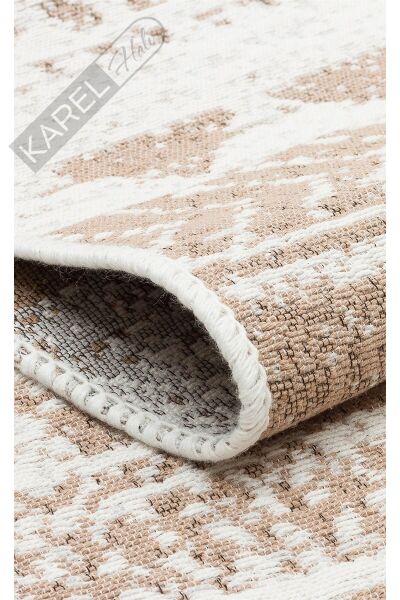 ARYA AR 06 NATURAL Yıkanabilir Çift Taraflı Modern Desenli Dokuma Kilim