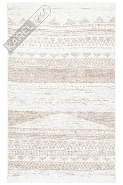 ARYA AR 06 NATURAL Yıkanabilir Çift Taraflı Modern Desenli Dokuma Kilim