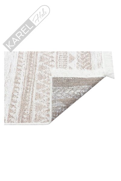 ARYA AR 06 NATURAL Yıkanabilir Çift Taraflı Modern Desenli Dokuma Kilim