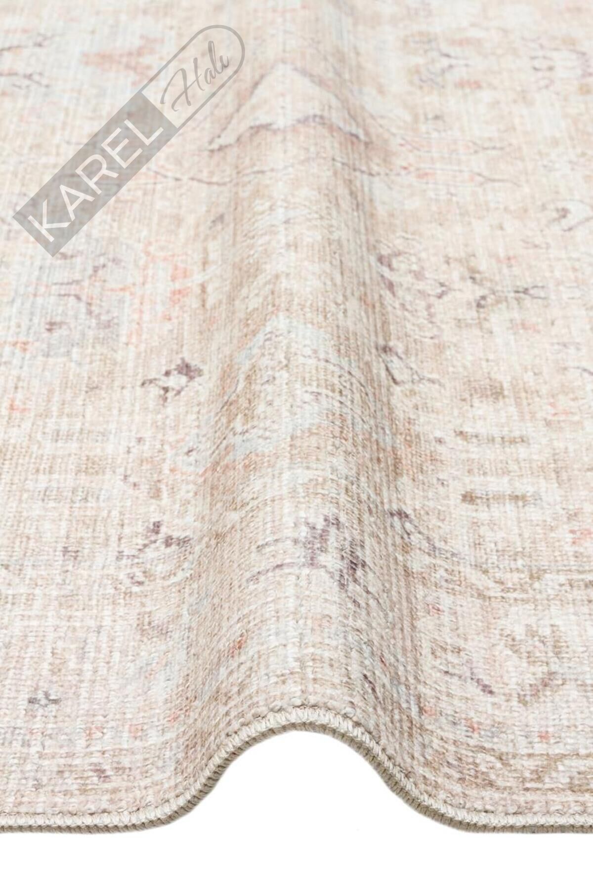 GRACE GRC 03 BEIGE Pastel Tonlara Sahip Vintage Desenli Şık Halı