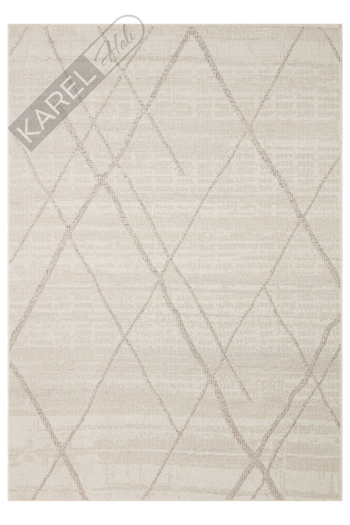 SAHARA SHA 03 CREAM GREY Hav Toz Vermez Yumuşak Tuşeli Modern Makine Halısı