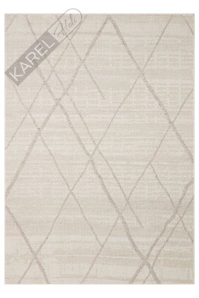 SAHARA SHA 03 CREAM GREY Hav Toz Vermez Yumuşak Tuşeli Modern Makine Halısı