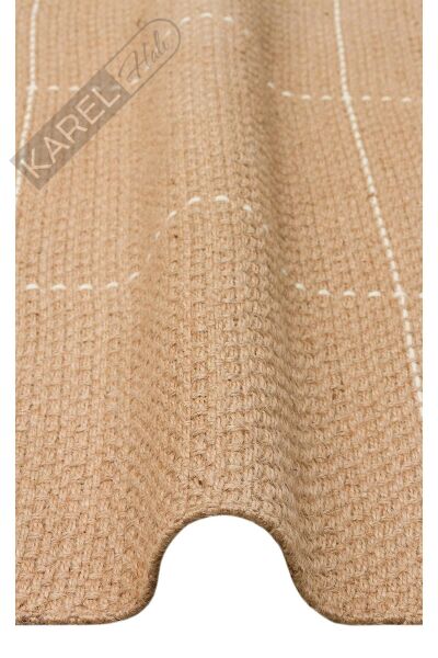 DELHİ DLH 01 WHITE  Jüt ve Pamuk ile Üretilen Çift Taraflı Modern Kilim