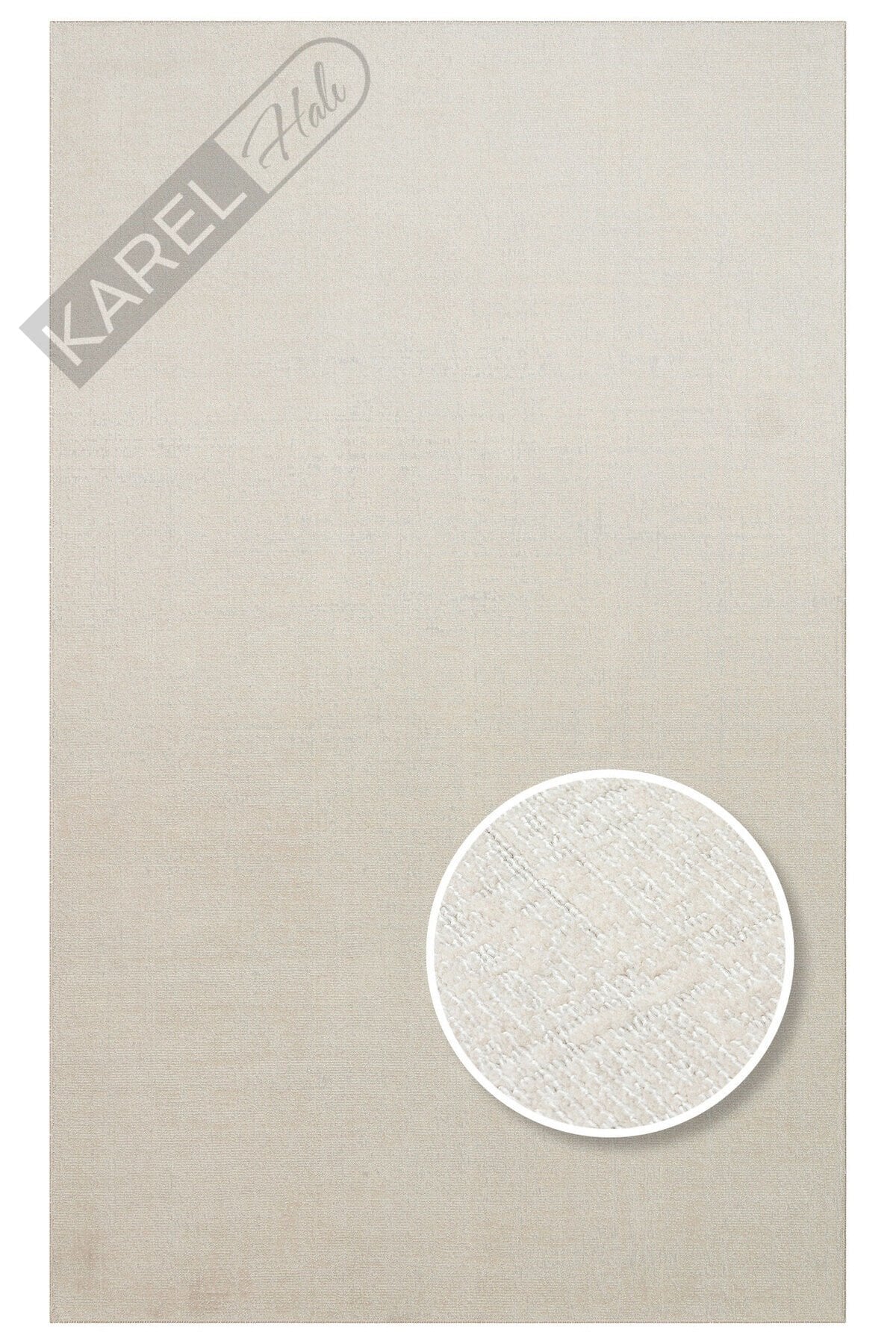 Kalahari KLH01 Krem Özel Dokuma Tekniği ile Üretilen Modern Sade Desenli Makine Halısı
